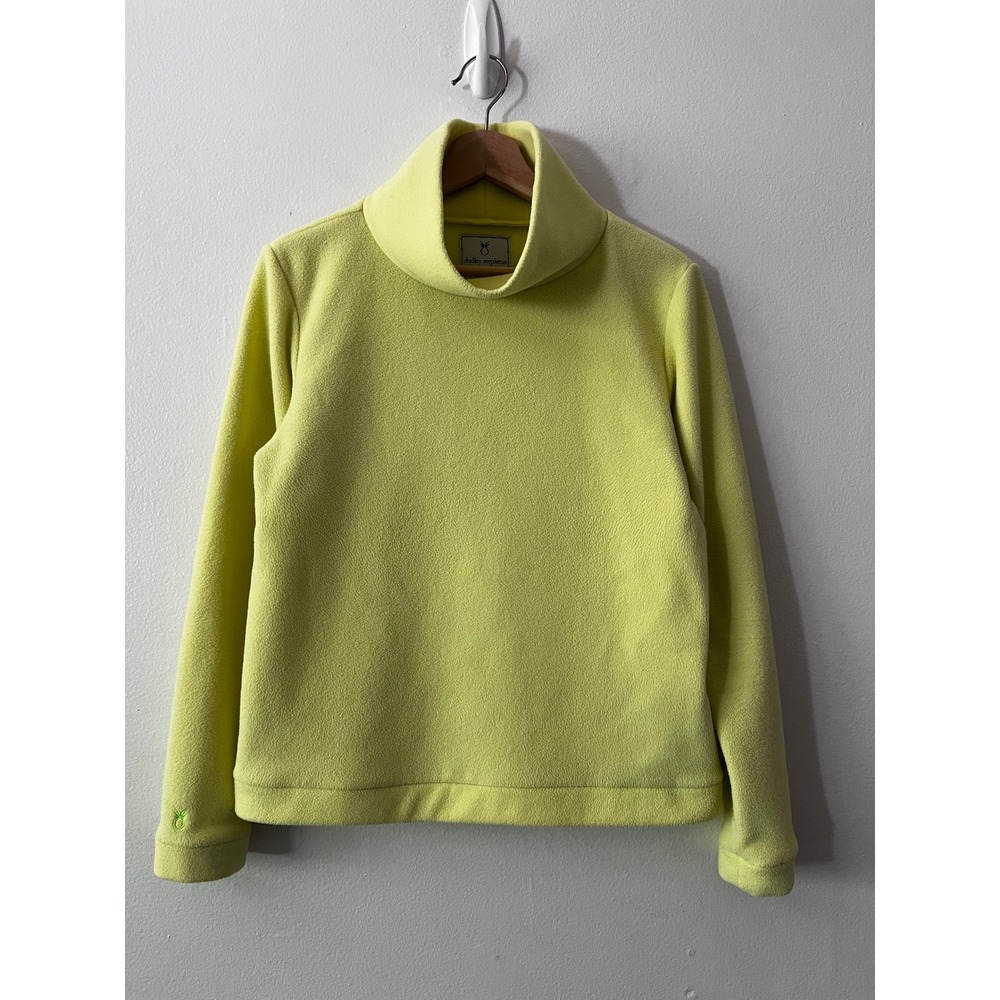 Dudley Stephens Park Slope Turtleneck Vello Fleece Yellow size medium